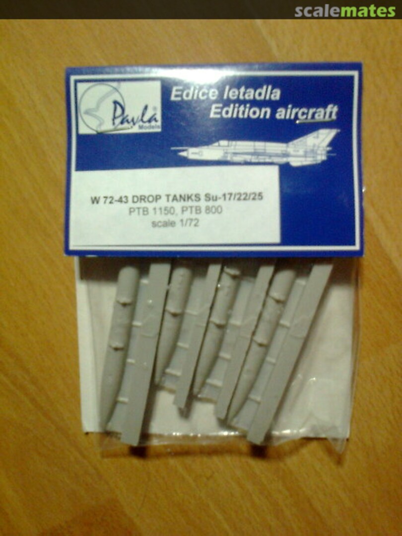 Boxart Drop tanks Su-17/22/25 W 72-43 Pavla Models Boxart Drop tanks Su-17/22/25 W 72-43 Pavla Models