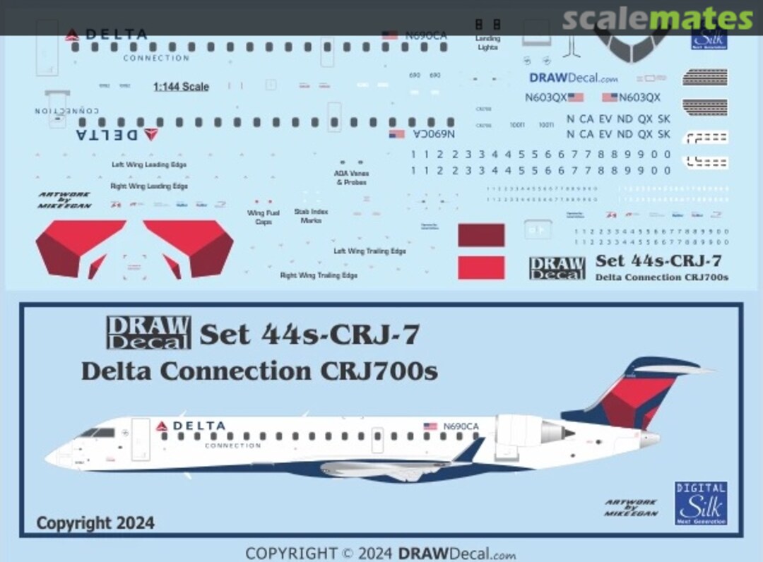 Boxart Delta Connection CRJ700s 44-CRJ-7 Draw Decal Boxart Delta Connection CRJ700s 44-CRJ-7 Draw Decal