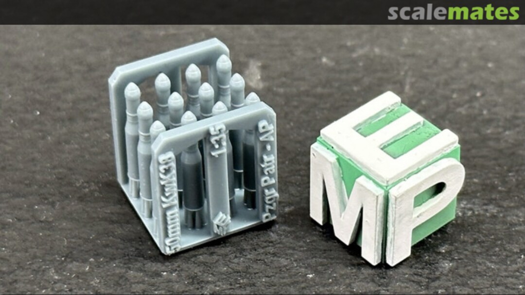 Boxart Ammunition 5cm KwK38 - AP 35040461 EMP3d Boxart Ammunition 5cm KwK38 - AP 35040461 EMP3d