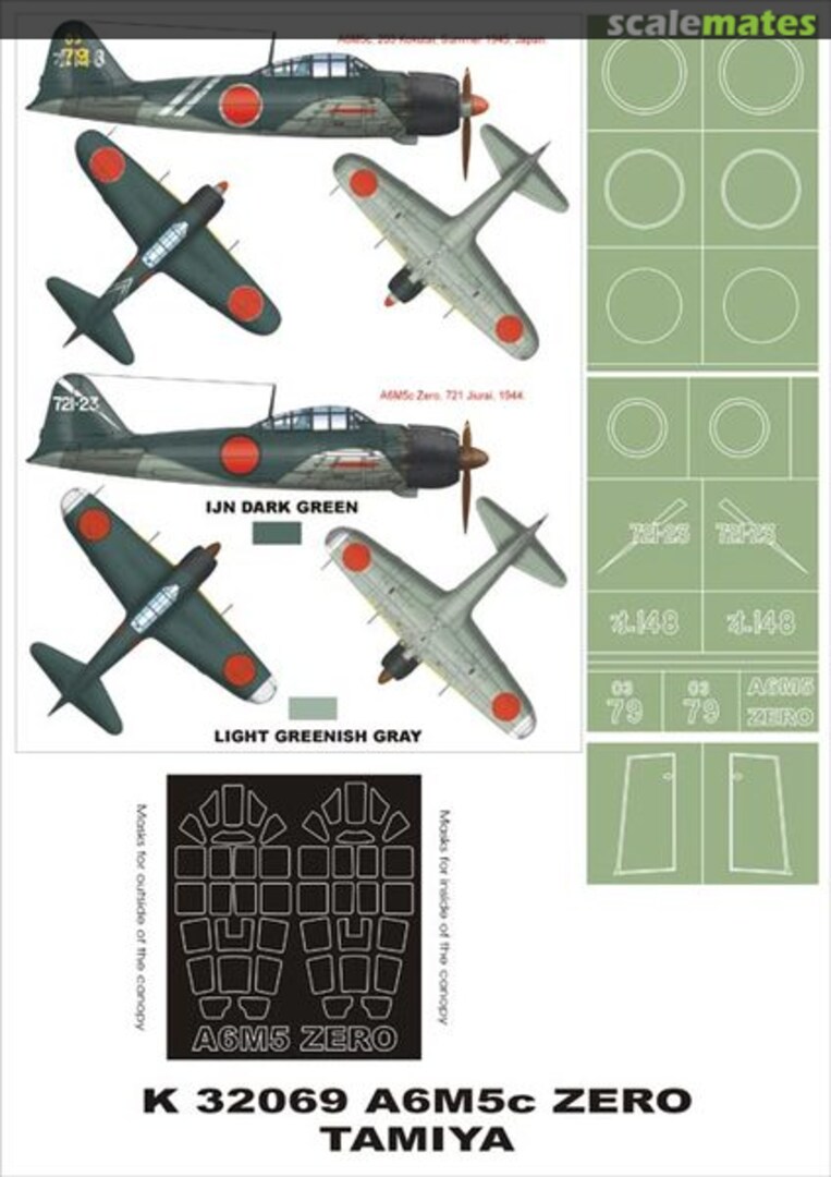 Boxart Mitsubishi A6M5c Zero K32069 Montex Boxart Mitsubishi A6M5c Zero K32069 Montex