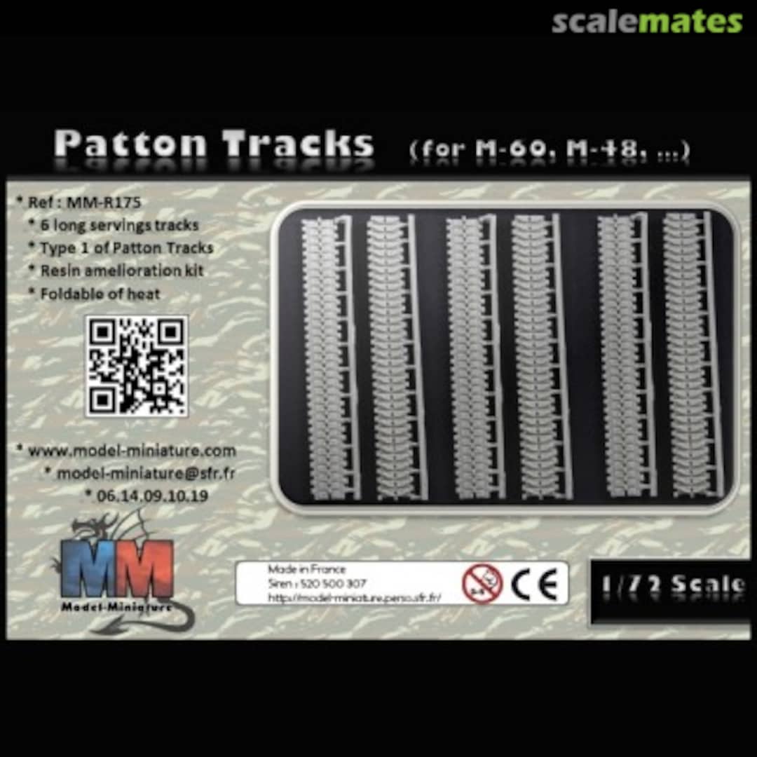 Boxart M-60, M-48, Patton track set MM-R175 Model Miniature Boxart M-60, M-48, Patton track set MM-R175 Model Miniature