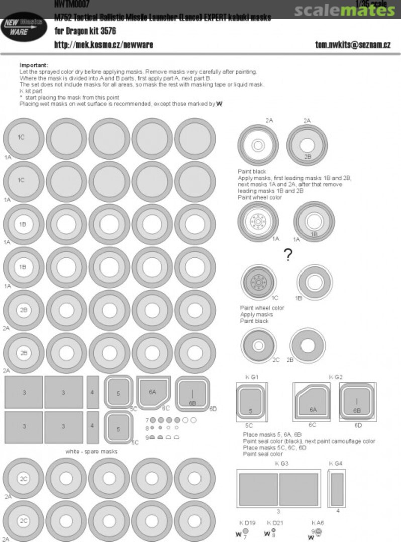Boxart M752 Tactical Ballistic Missile Launcher (Lance) EXPERT kabuki masks NWTM0007 New Ware Boxart M752 Tactical Ballistic Missile Launcher (Lance) EXPERT kabuki masks NWTM0007 New Ware