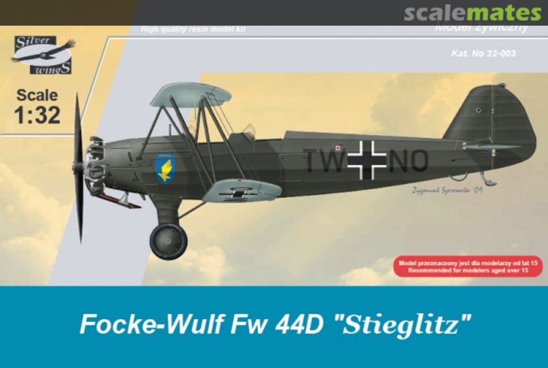 Boxart Focke-Wulf Fw 44D Stieglitz 32-003 Silver Wings Boxart Focke-Wulf Fw 44D Stieglitz 32-003 Silver Wings