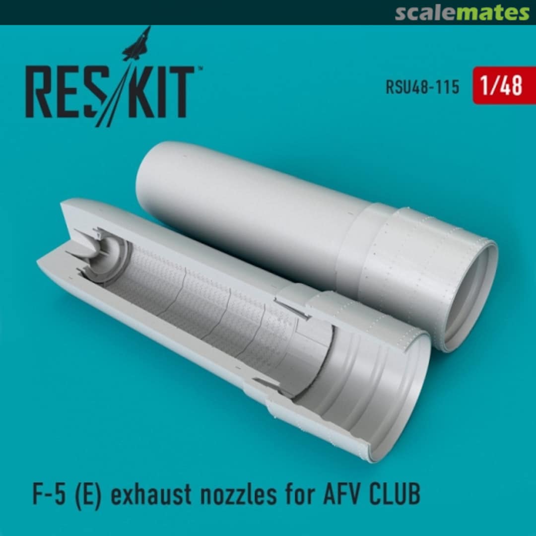 Boxart F-5E Tiger II - Exhaust Nozzles RSU48-0115 ResKit Boxart F-5E Tiger II - Exhaust Nozzles RSU48-0115 ResKit