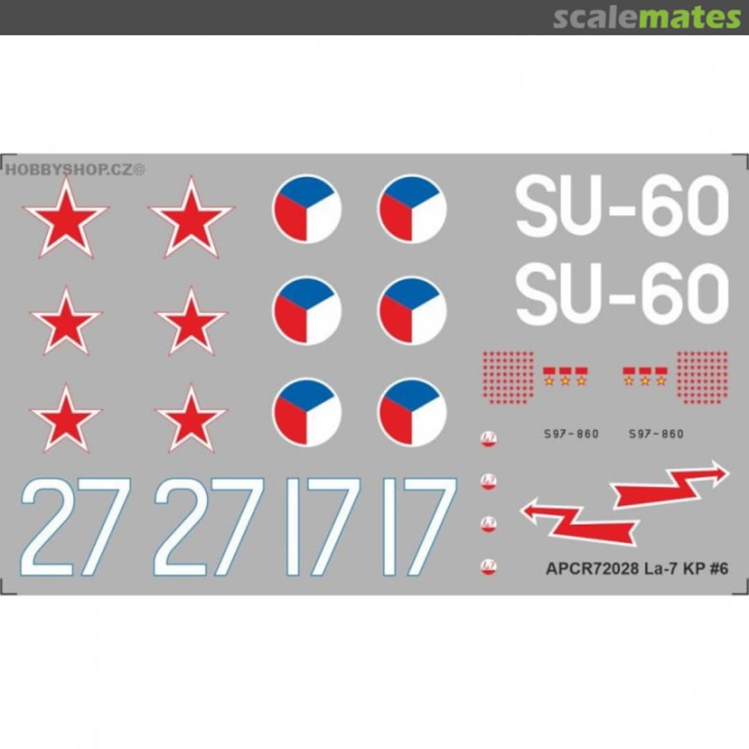 Boxart La-7 KP #6 APCR72028 APC Decals Boxart La-7 KP #6 APCR72028 APC Decals