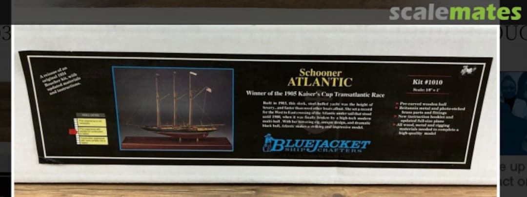Boxart Schooner Atlantic 1010 Bluejacket Ship Crafters Boxart Schooner Atlantic 1010 Bluejacket Ship Crafters