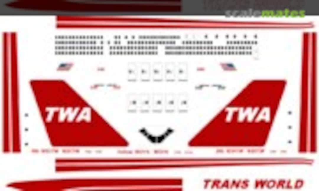 1:200 Being 747-100 TWA (Airline Decals )