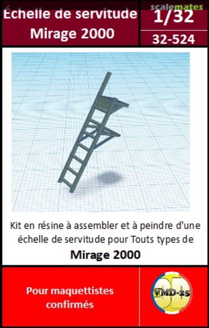 Boxart Echelle de Servitude pour Mirage 2000 32-524 VMD25_3D Boxart Echelle de Servitude pour Mirage 2000 32-524 VMD25_3D