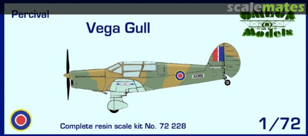 Boxart Percival Vega Gull 72228 Omega Models Boxart Percival Vega Gull 72228 Omega Models