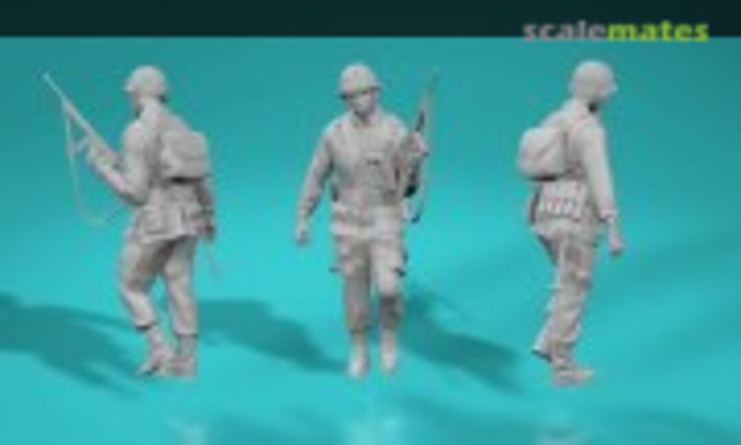 1:72 WWII American Soldier - walking - Version 5 (EMP3d 99201148-72) 99201148-72
