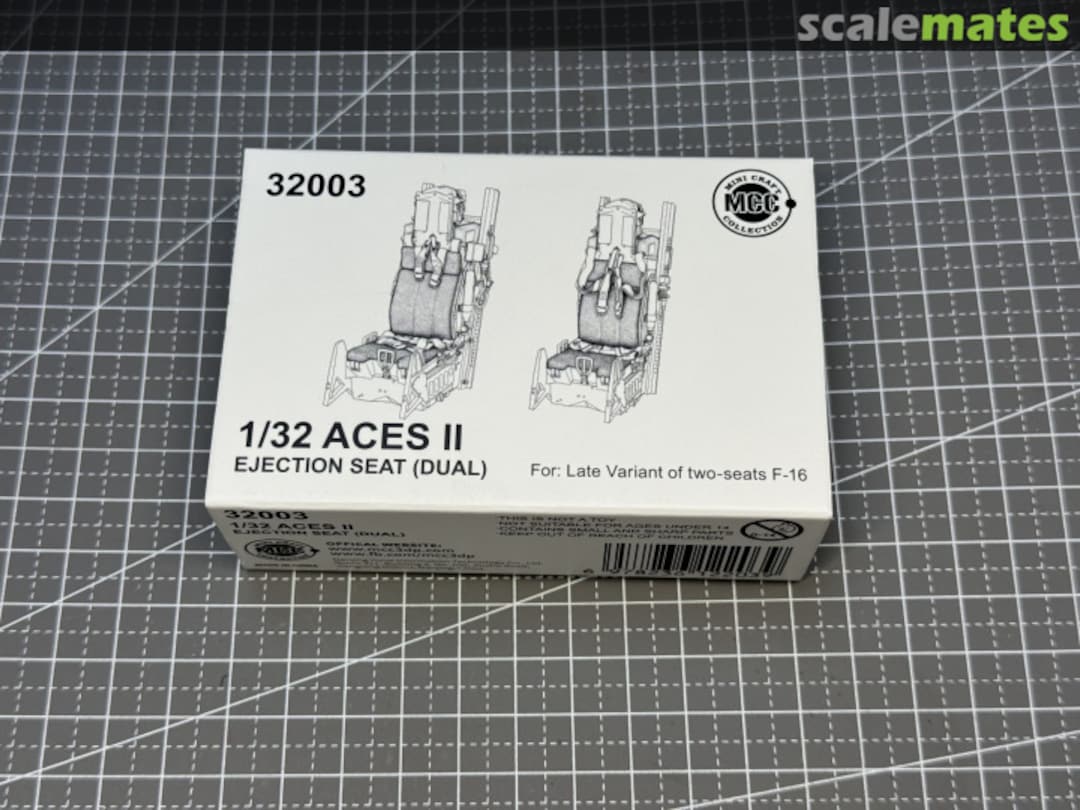 Boxart ACES II Ejection seats late (dual) for F-16 two seats Mini Craft Collection MCC32003 1:32 MCC32003 MINI CRAFT collection Boxart ACES II Ejection seats late (dual) for F-16 two seats Mini Craft Collection MCC32003 1:32 MCC32003 MINI CRAFT collection
