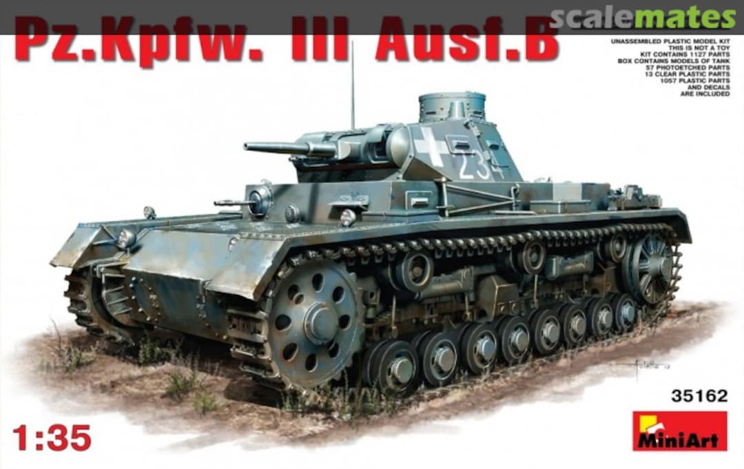 Boxart Pz.Kpfw. III Ausf.B 35162 MiniArt Boxart Pz.Kpfw. III Ausf.B 35162 MiniArt