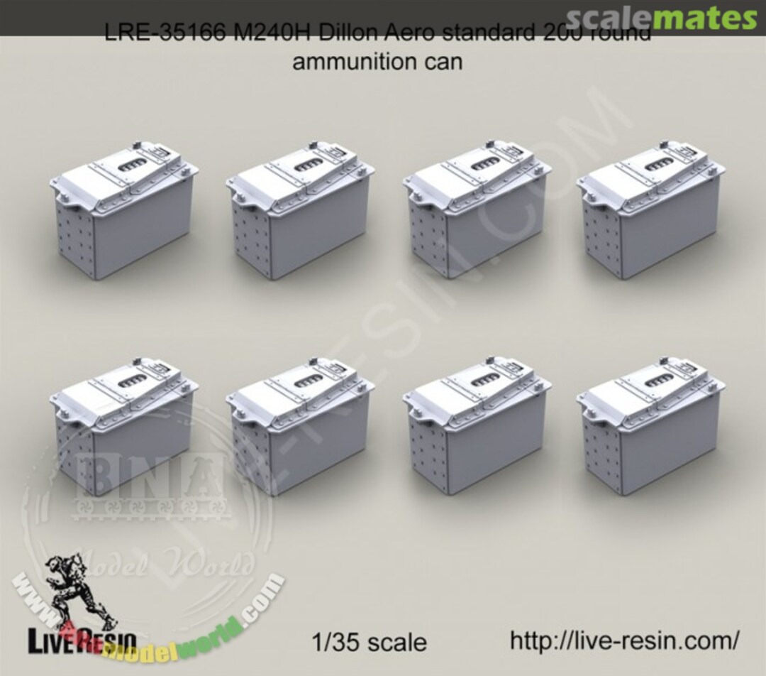 Boxart M240H Dillon Aero standard 200 round ammunition can LRE-35166 Live Resin