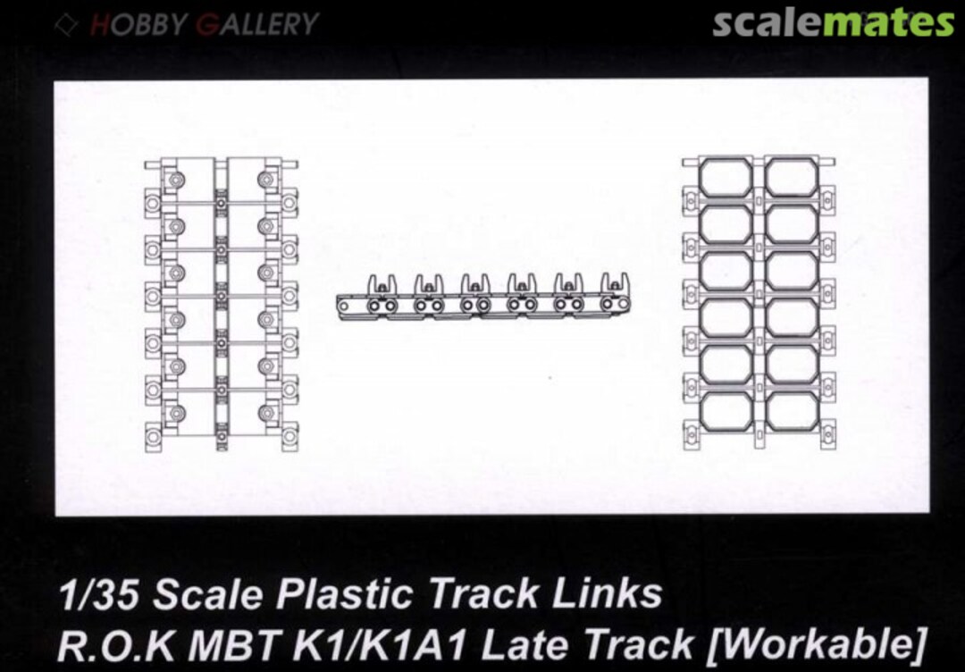 Boxart 1/35 R.O.K MBT K1/K1A1 Late Track (Workable) HG35-006 Hobby Gallery Boxart 1/35 R.O.K MBT K1/K1A1 Late Track (Workable) HG35-006 Hobby Gallery