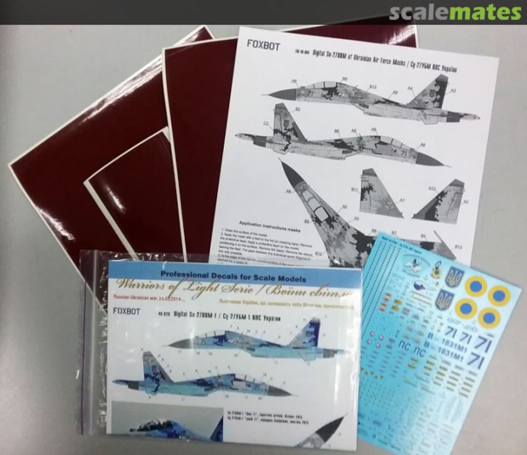 Boxart Digital Su-27UB w/Paint Masks 48-026A Foxbot Boxart Digital Su-27UB w/Paint Masks 48-026A Foxbot