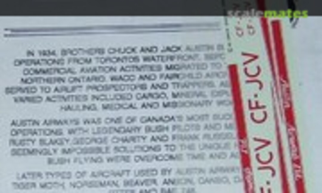 1:72 Canso of Austin Airways (Arrow Graphics B-8-72) B-8-72