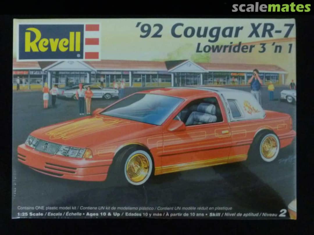 Boxart '92 Cougar XR-7 Lowrider 3 'n 1 85-2182 Revell Boxart '92 Cougar XR-7 Lowrider 3 'n 1 85-2182 Revell