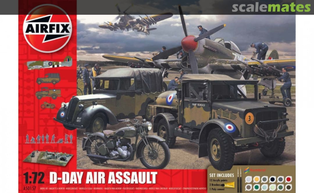 Boxart 75TH Anniversary D-Day Air Assault Set A50157A Airfix Boxart 75TH Anniversary D-Day Air Assault Set A50157A Airfix