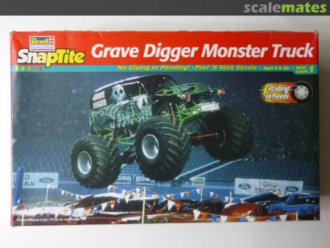 Boxart Grave Digger Monster Truck 85-1901 Revell Monogram Boxart Grave Digger Monster Truck 85-1901 Revell Monogram