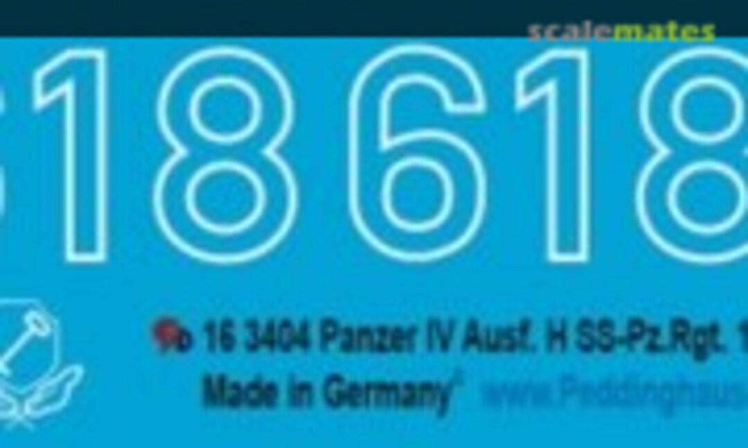 1:16 Panzer Kfw. IV Ausf. H, SS-Pz.Rgt. 1, Panzer Grend. Div. LAH, Mailand Italien 1943 (Peddinghaus-Decals 16 3404) 16 3404