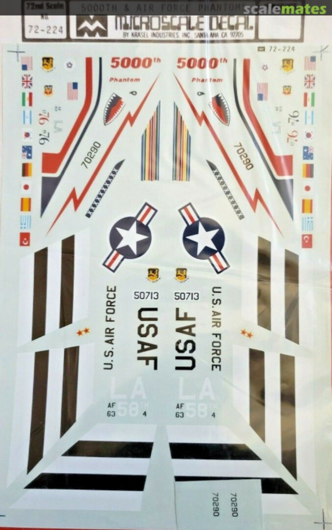 Boxart 5000th & Air Force Phantoms 72-224 Microscale Boxart 5000th & Air Force Phantoms 72-224 Microscale