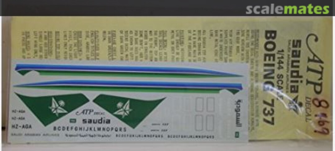 Boxart Saudia 737 AD8469 ATP Airliners America Boxart Saudia 737 AD8469 ATP Airliners America