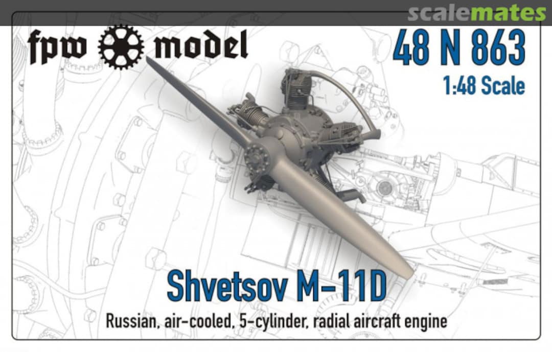 Boxart Shvetsov M-11D 48N863 FPW Model