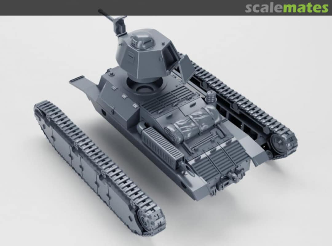 Boxart Medium tank Renault D2 mod.38 with APX-4 turret - open hatch 72011725 EMP3d Boxart Medium tank Renault D2 mod.38 with APX-4 turret - open hatch 72011725 EMP3d