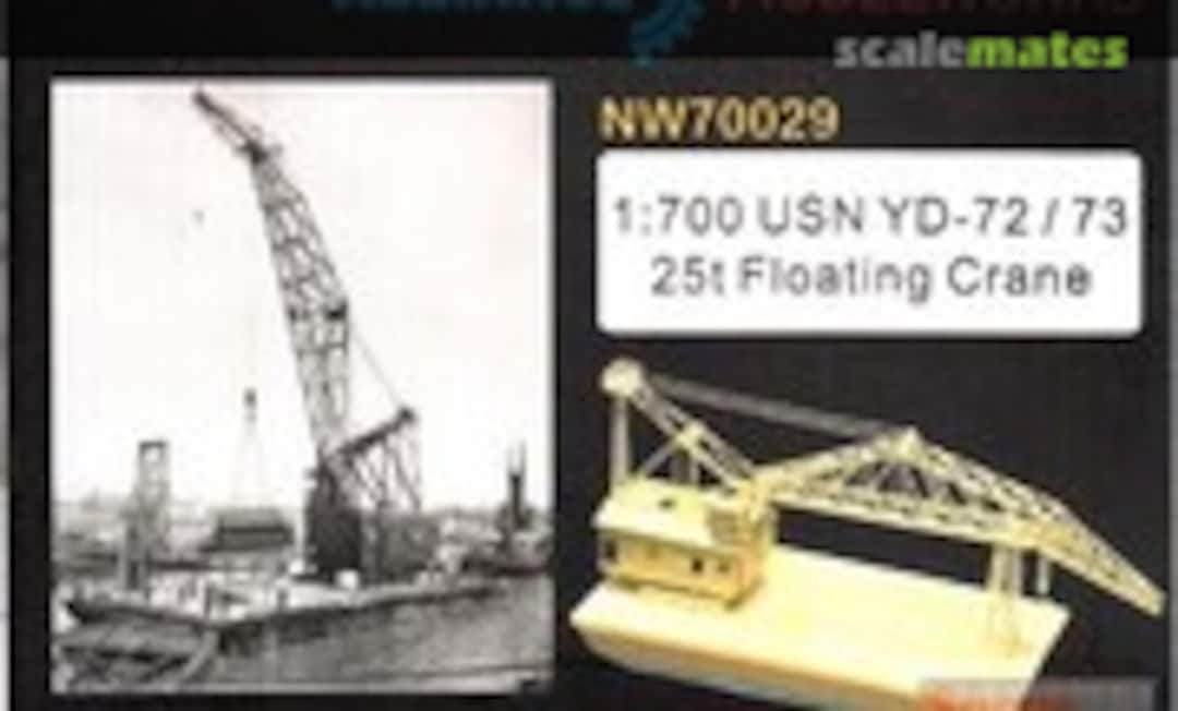 1:700 USN YD-72 / 73 25t Floating Crane (Alliance Model Works NW70029) NW70029