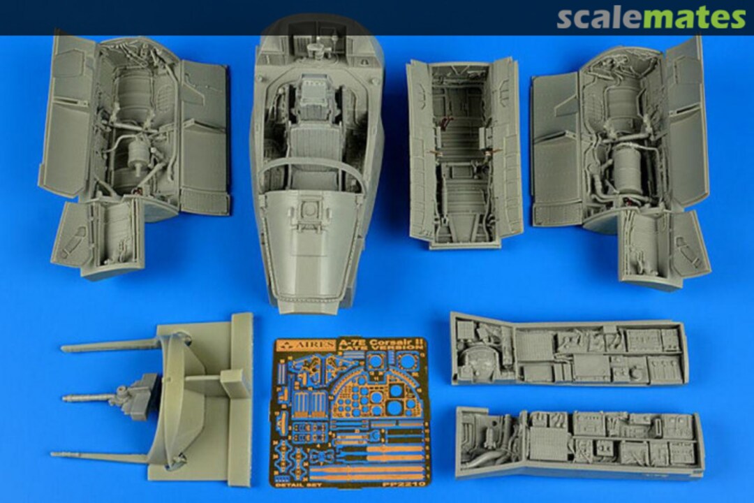 Boxart A-7E Corsair II - late detail set TRUMPETER 2210 Aires