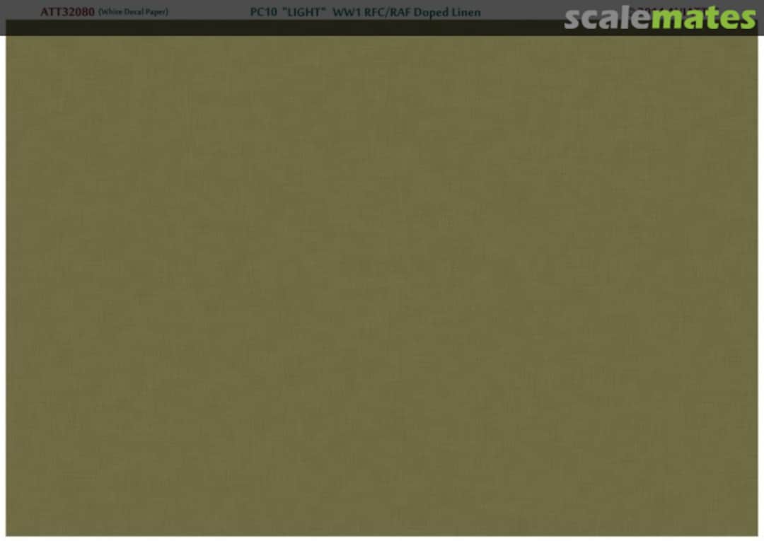 Boxart (White decal paper) PC10 light, WW1 RFC/RAF doped linen ATT32080 Aviattic