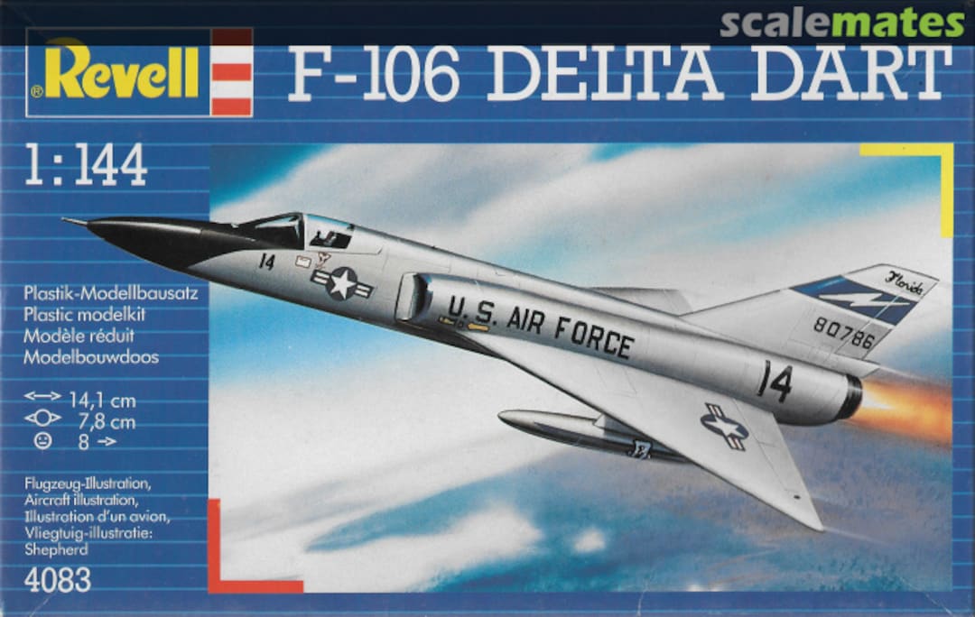 Boxart F-106 Delta Dart 4083 Revell Boxart F-106 Delta Dart 4083 Revell