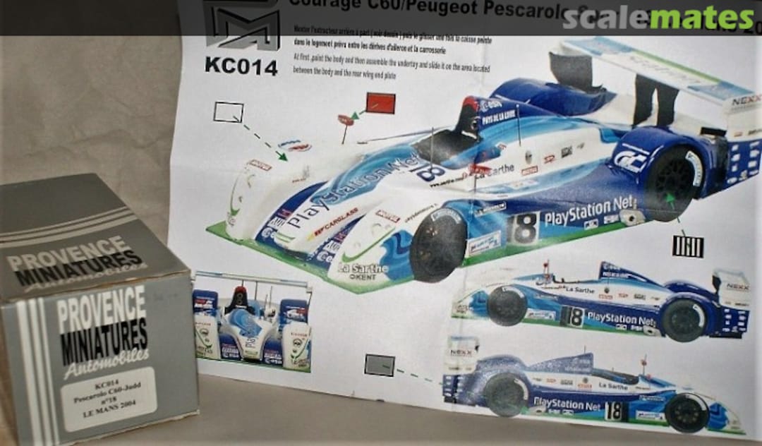 Boxart Pescarolo-Judd C60 "Play Station Net" KC014 Provence Miniatures Automobiles Boxart Pescarolo-Judd C60 "Play Station Net" KC014 Provence Miniatures Automobiles