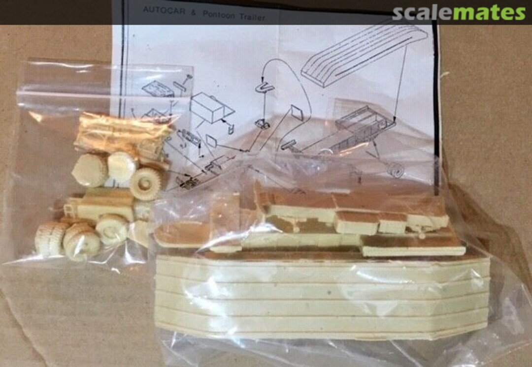 Boxart Autocar U-8144T & Pontoon Trailer 238 Model Transport Boxart Autocar U-8144T & Pontoon Trailer 238 Model Transport
