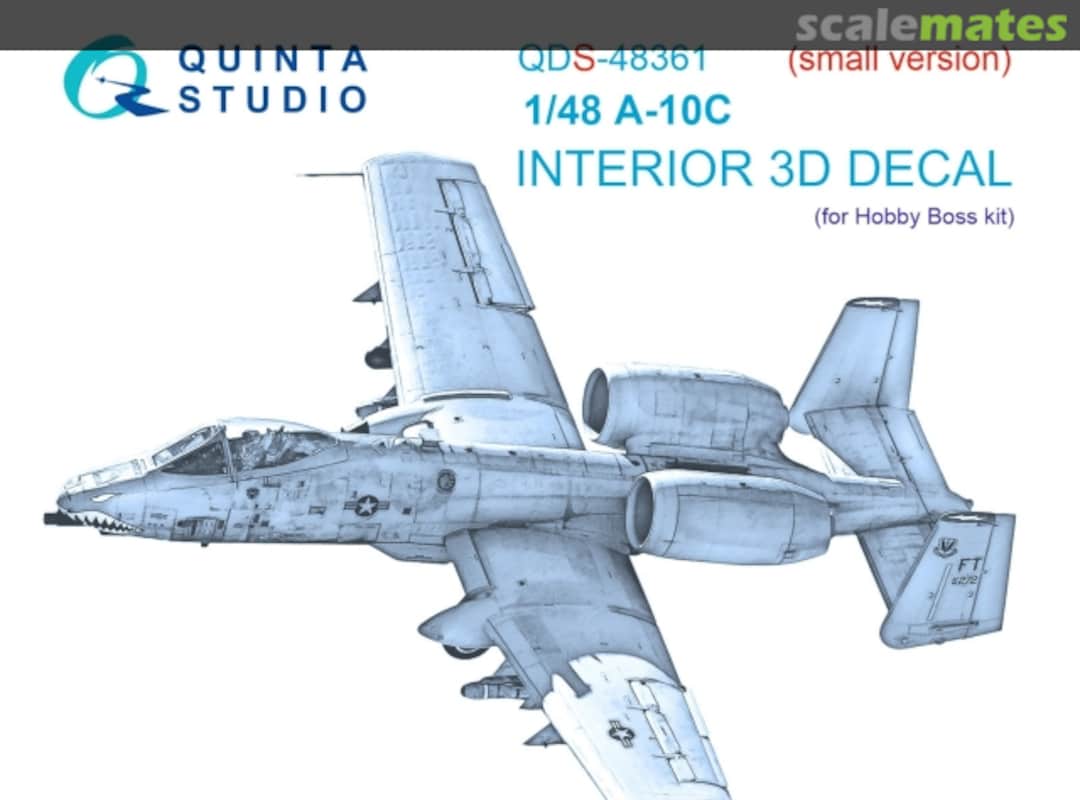Boxart A-10C Thunderbolt II interior 3D decal small version QDS-48361 Quinta Studio Boxart A-10C Thunderbolt II interior 3D decal small version QDS-48361 Quinta Studio