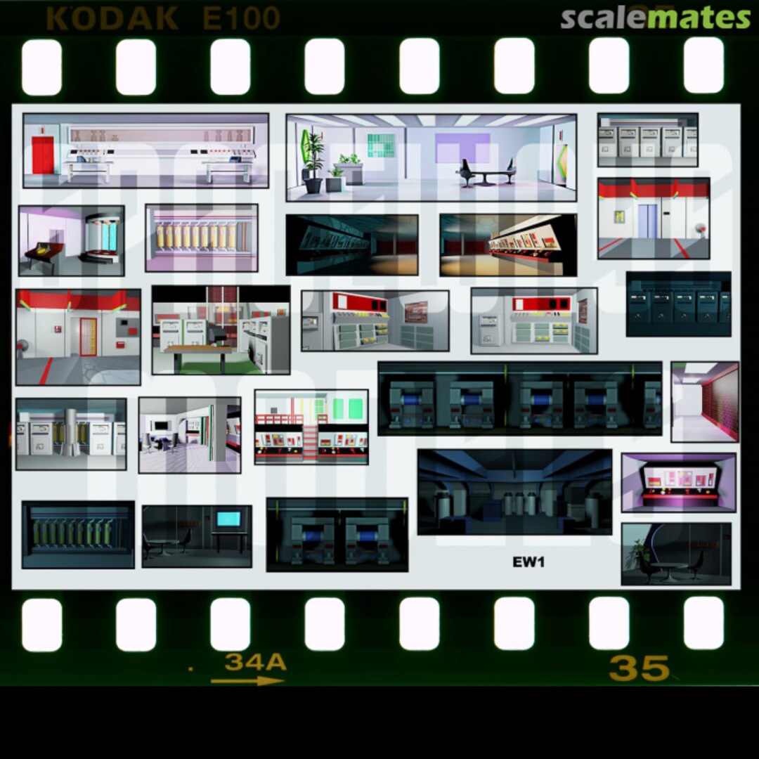 Boxart Window Inserts for 1/350 TOS Enterprise Spaceways Parts Boxart Window Inserts for 1/350 TOS Enterprise Spaceways Parts
