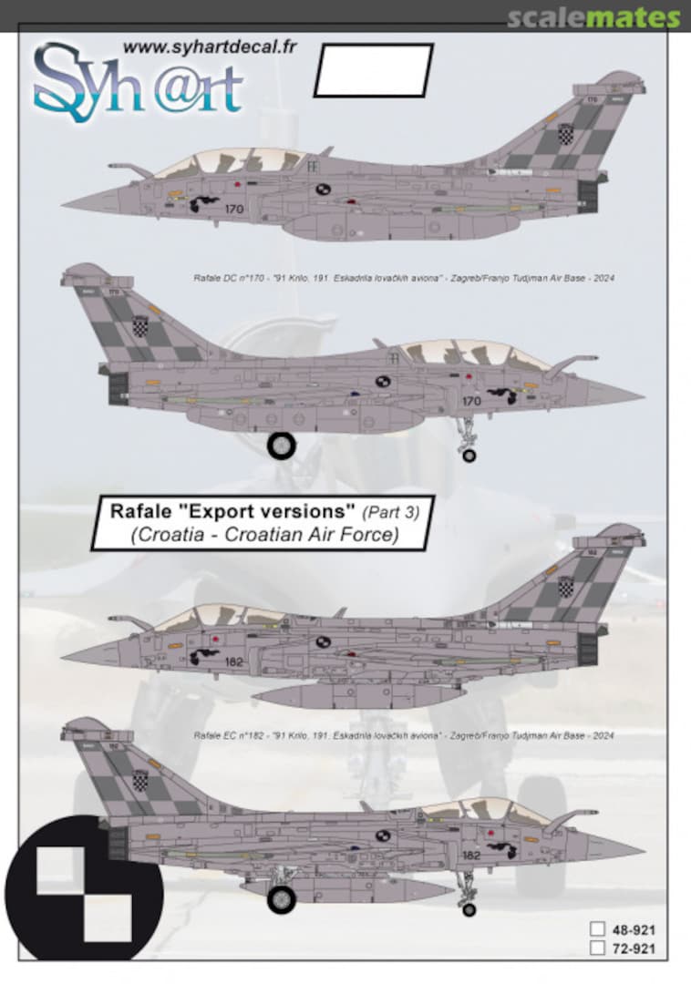 Boxart Rafale "Export versions" (part 3) 72-921 Syhart Boxart Rafale "Export versions" (part 3) 72-921 Syhart
