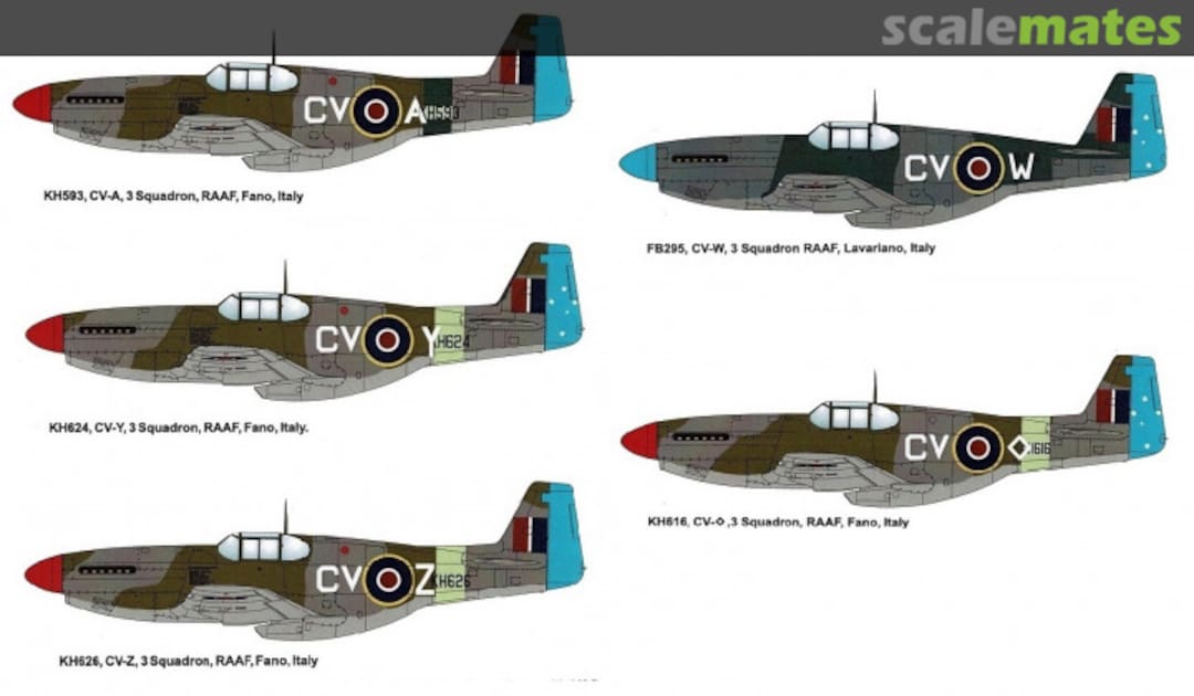 Boxart P-51C MUSTANG 3 SQN RAAF in Italy 1944-45 RRD7282 Red Roo Models Boxart P-51C MUSTANG 3 SQN RAAF in Italy 1944-45 RRD7282 Red Roo Models