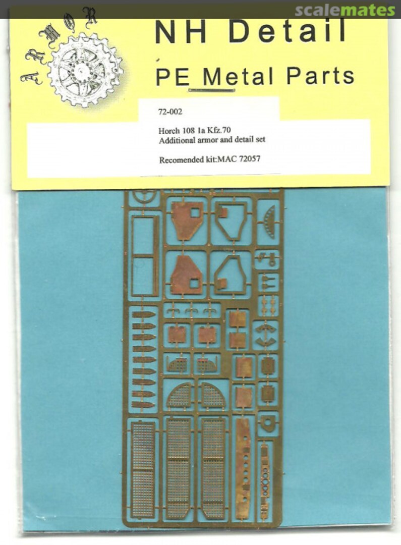 Boxart Horch 108 1a Kfz.70 Additional armor and detail set 72-002 NH Detail Boxart Horch 108 1a Kfz.70 Additional armor and detail set 72-002 NH Detail