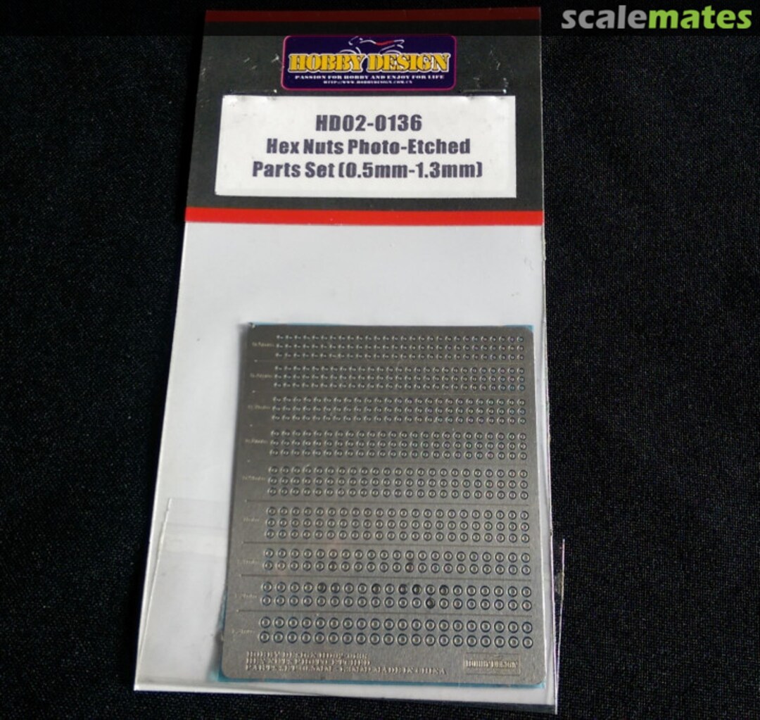 Boxart Hex Nuts HD02-0136 Hobby Design Boxart Hex Nuts HD02-0136 Hobby Design