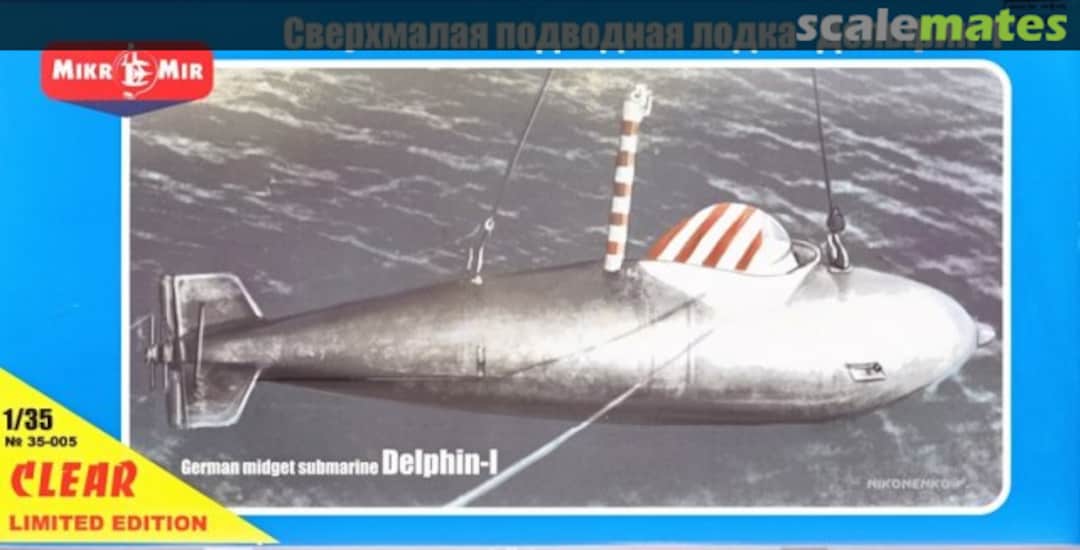 Boxart Midget submarine Delphin-I 35-005 MikroMir Boxart Midget submarine Delphin-I 35-005 MikroMir