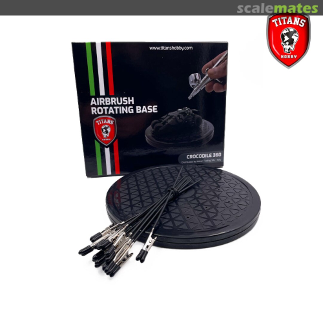 Boxart Crocodile 360 Paint Holder with 10 clips TTH036 Titans Hobby Boxart Crocodile 360 Paint Holder with 10 clips TTH036 Titans Hobby