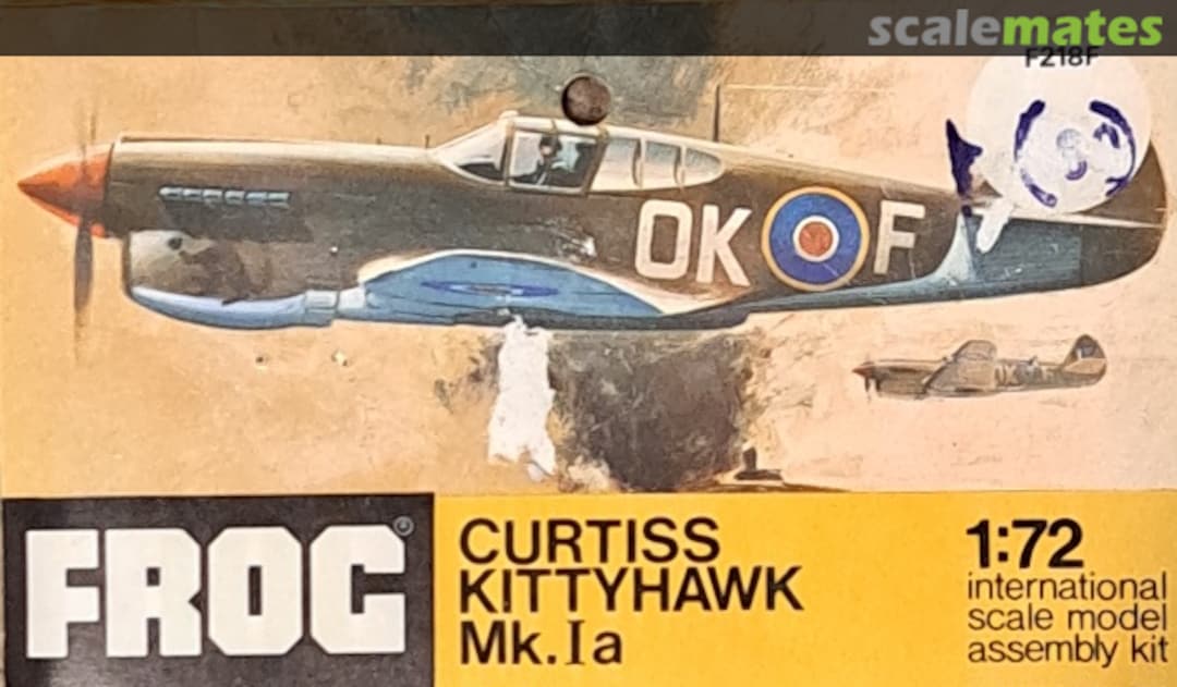 Boxart Curtiss Kittyhawk Mk.Ia F218F FROG