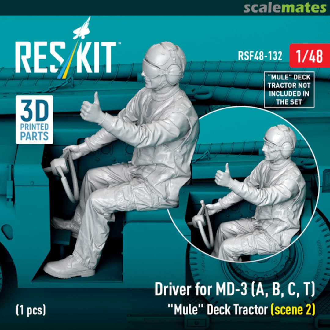 Boxart Driver for MD-3 (A, B, C, T) Mule Deck Tractor (scene 2) (1 pcs) (3D Printed) RSF48-0132 ResKit Boxart Driver for MD-3 (A, B, C, T) Mule Deck Tractor (scene 2) (1 pcs) (3D Printed) RSF48-0132 ResKit