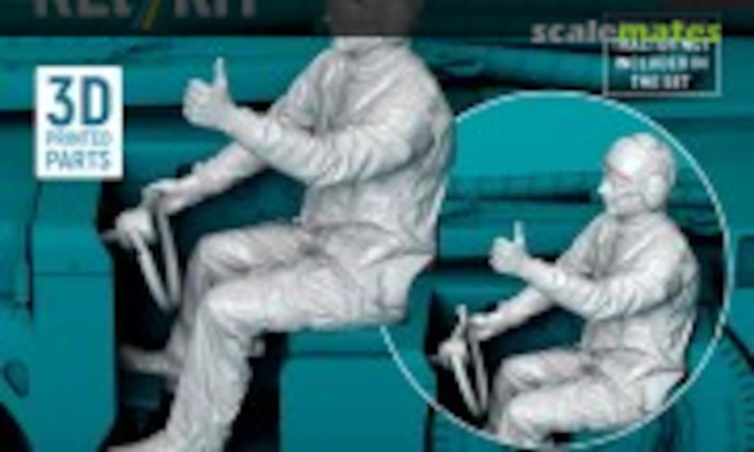 1:48 Driver for MD-3 (A, B, C, T) Mule Deck Tractor (scene 2) (1 pcs) (3D Printed) (ResKit RSF48-0132) RSF48-0132