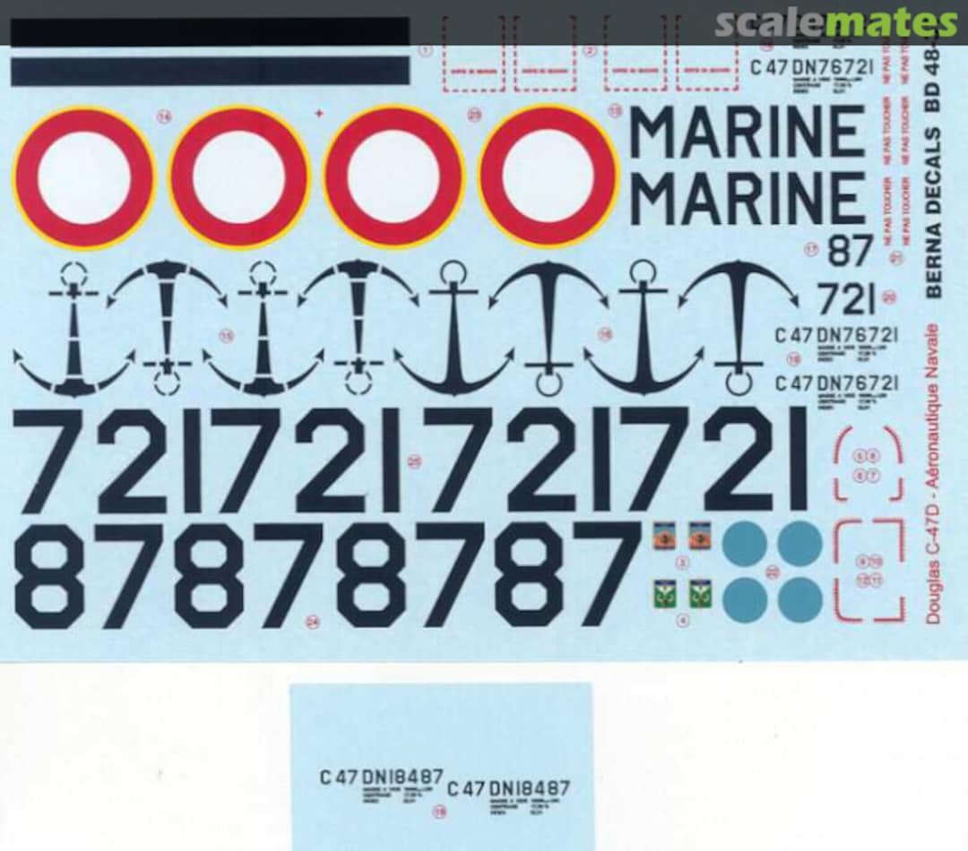 Boxart Douglas C-47 Skytrain D - Aéronautique Navale BD 48-37 Berna Decals Boxart Douglas C-47 Skytrain D - Aéronautique Navale BD 48-37 Berna Decals