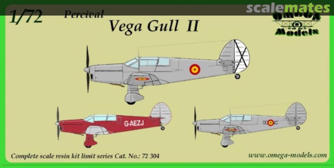 Boxart Percival Vega Gull II 72304 Omega Models Boxart Percival Vega Gull II 72304 Omega Models