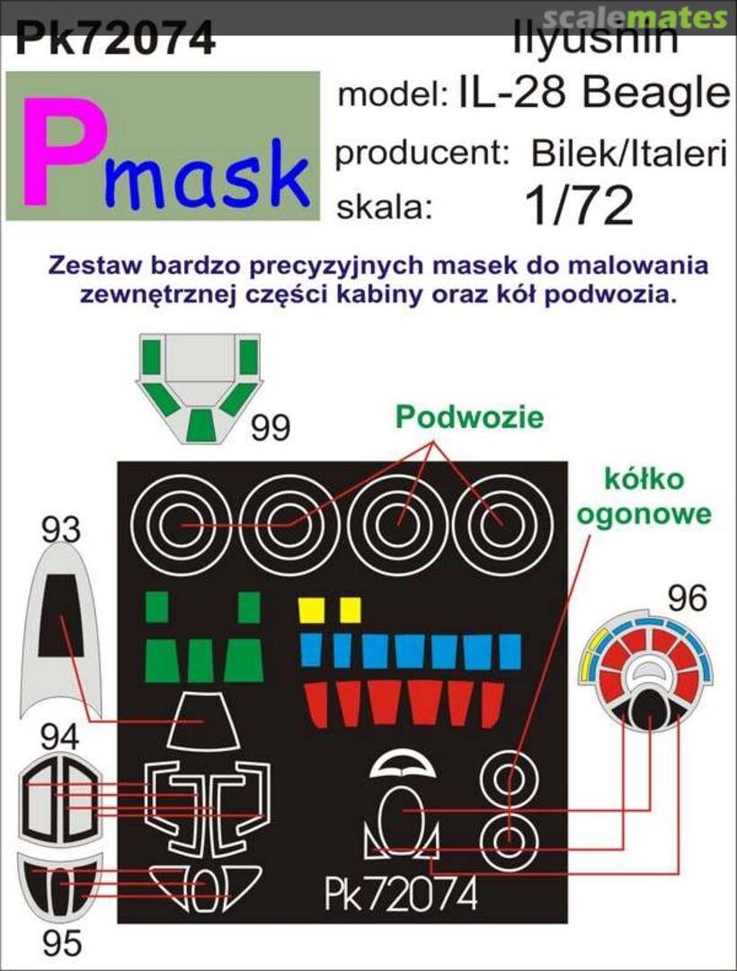 Boxart Ilyushin Il-28 Beagle PK72074 Pmask Boxart Ilyushin Il-28 Beagle PK72074 Pmask