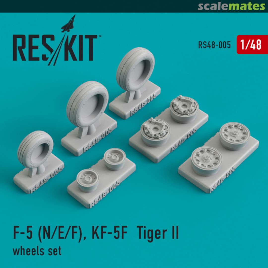 Boxart F-5 (N/E/F), KF-5F Tiger II - Wheels Set RS48-0005 ResKit Boxart F-5 (N/E/F), KF-5F Tiger II - Wheels Set RS48-0005 ResKit