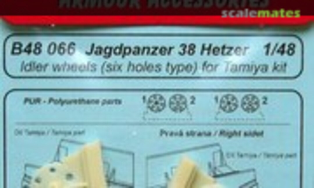 1:48 Jagdpanzer 38 Hetzer Idler wheels (six holes type) (CMK B48066) B48066